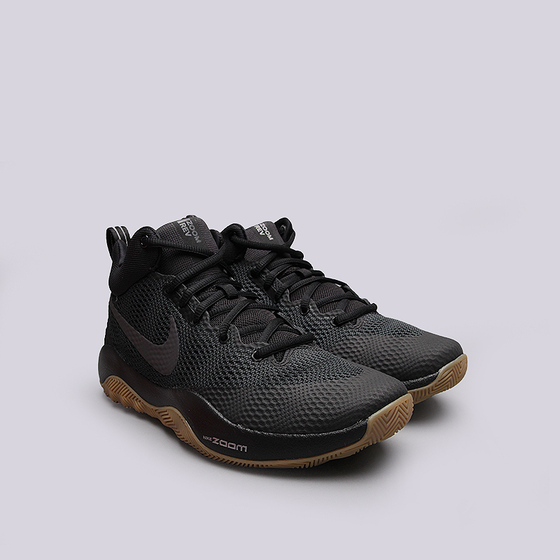 мужские черные баскетбольные кроссовки Nike Zoom Rev 852422-010 - цена, описание, фото 2